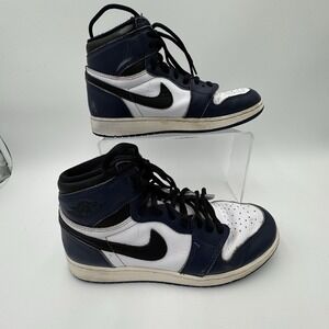 Nike Air Jordan 1 High OG Sneaker  Midnight Navy Big‎ Kids 6.5 Youth FD1437-401
